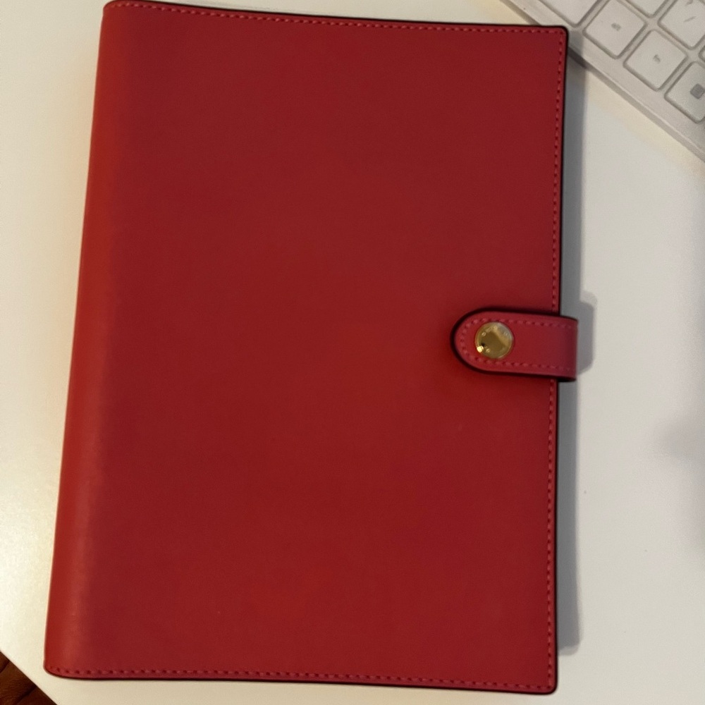 Coach Rose Color Spiral Notebook